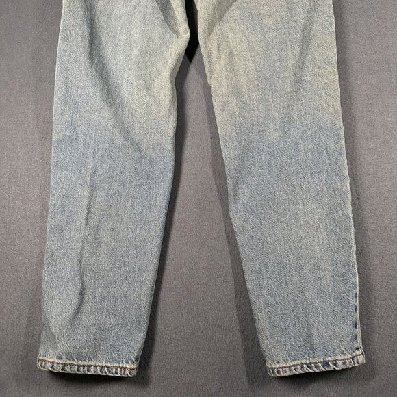 Vtg 90s Levis Womens 11 Jr Relaxed Fit Tapered Leg Light Wash Jeans Stained USA - Picture 13 of 14